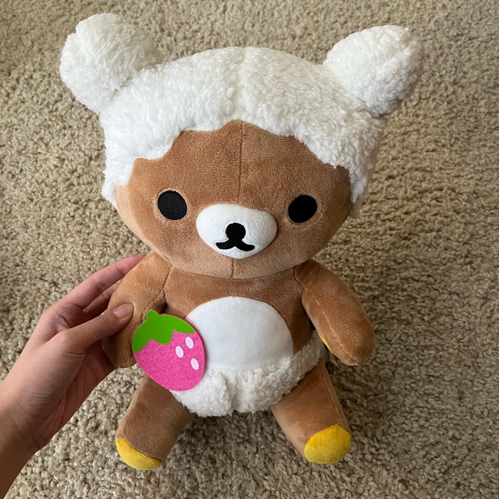 Rilakkuma Bubble Bath Strawberry Plush
